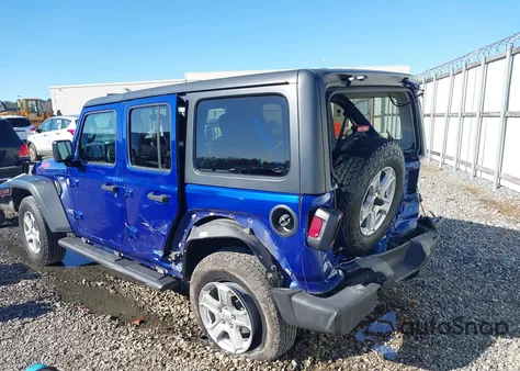 2019 Jeep Wrangler Unlimited Sport S 4X4 z USA, uszkodzony, nr VIN 1C4HJXDG2KW585955